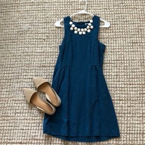 Turquoise madewell tank dress